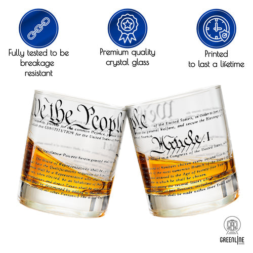 CONSTITUTION WHISKEY GLASSES