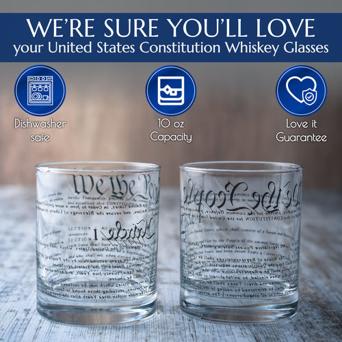 CONSTITUTION WHISKEY GLASSES