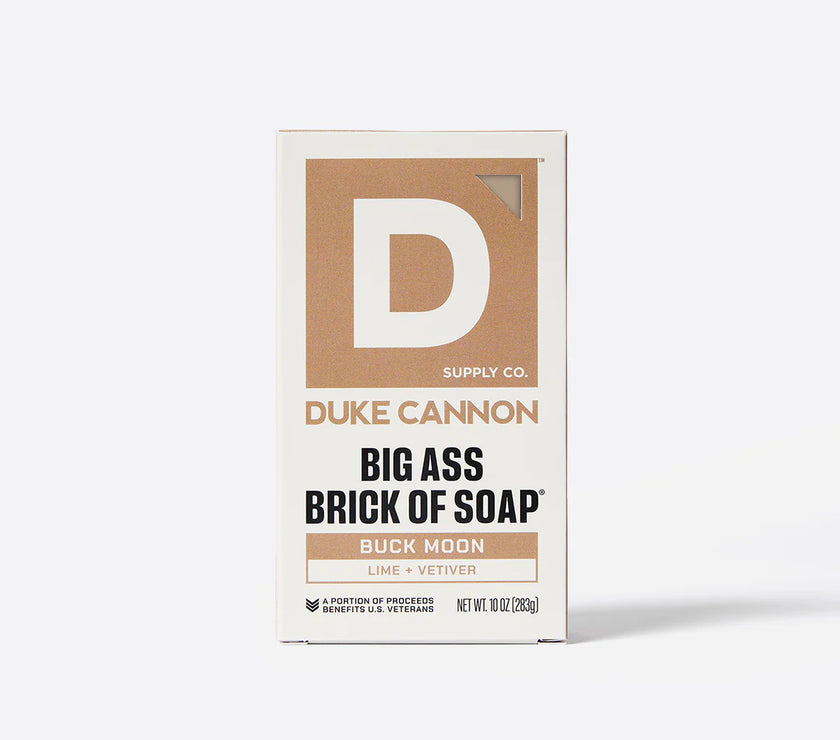 Duke Cannon Big Ass Brick of Soap packaging on a white background
