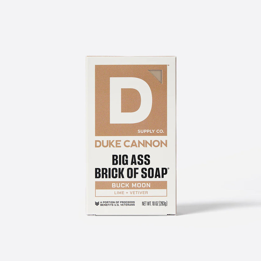Duke Cannon Big Ass Brick of Soap packaging on a white background