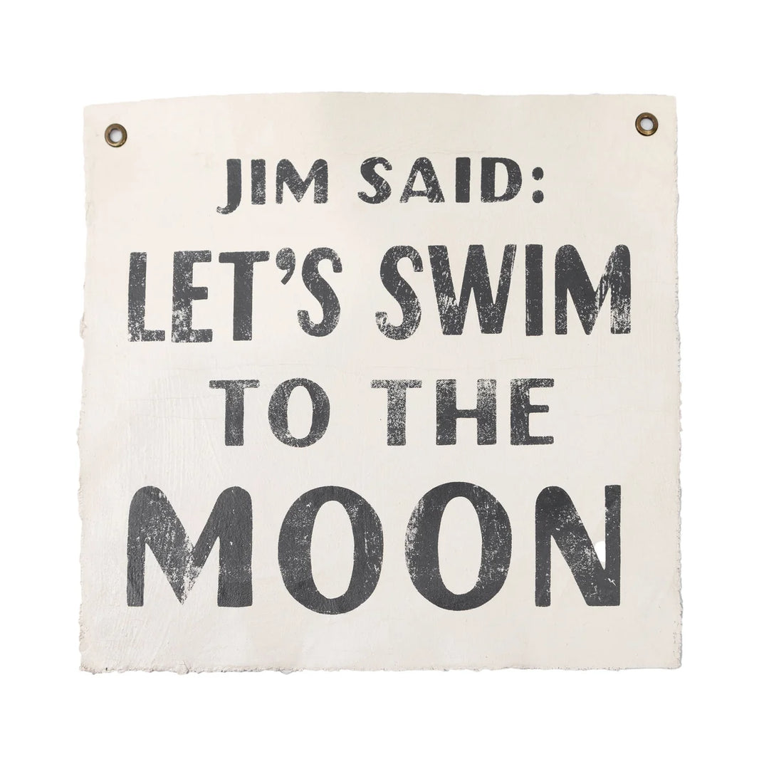 Jim Said Hand Painted Wall Tarp | Sugarboo & Co