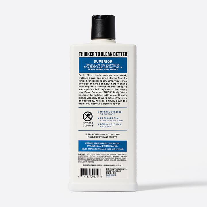 Duke Cannon THICK Body Wash - Superior