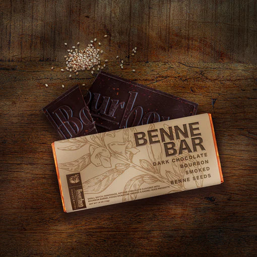 Benne Bar | Bourbon Smoked Benne Seeds with Dark Chocolate