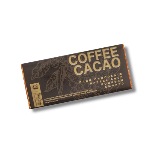 Coffee & Cacao Bar | Bourbon Smoked Cacao, Barrel Age Coffee Beans & Dark Chocolate
