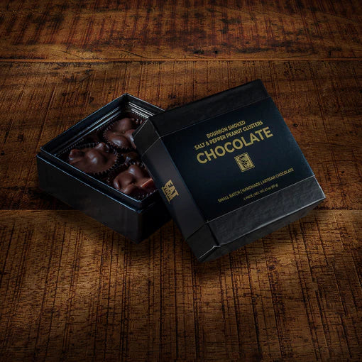 Bourbon Smoked Salt & Pepper Peanut Clusters