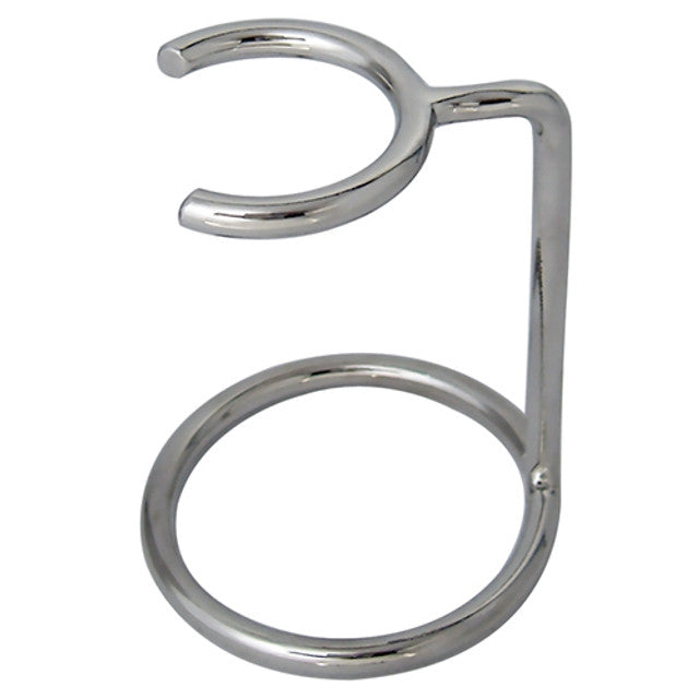 Chrome shaving brush stand