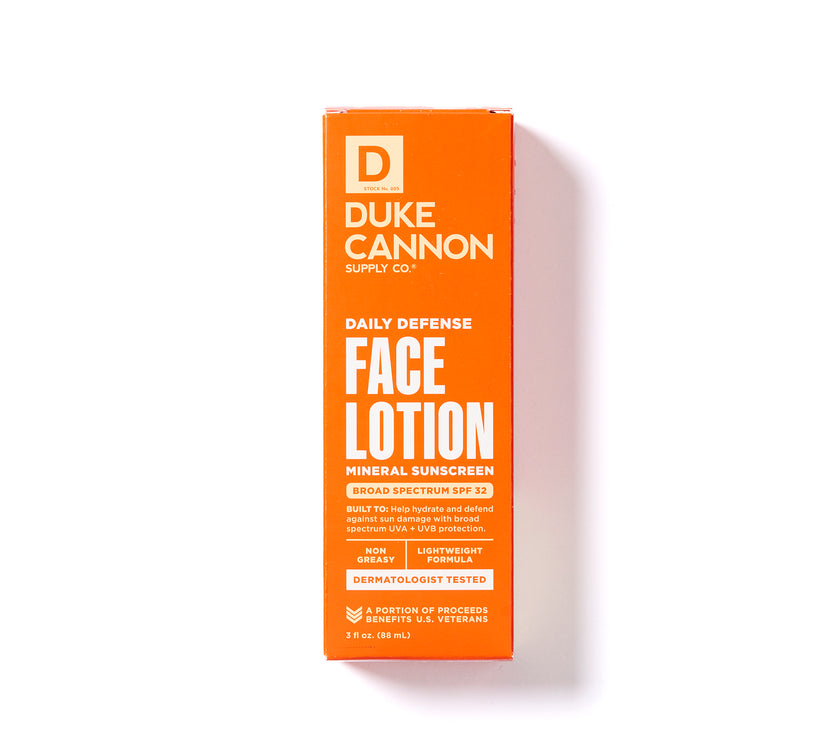Duke Cannon Daily Defense Face Lotion SPF 32