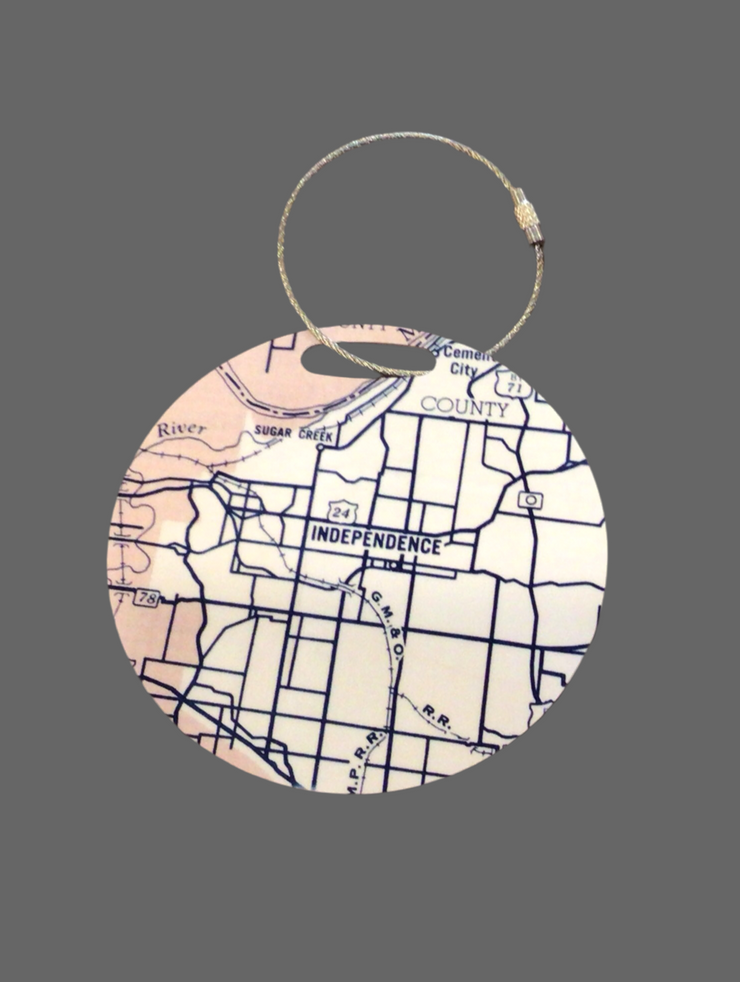 Independence Map Luggage Tag