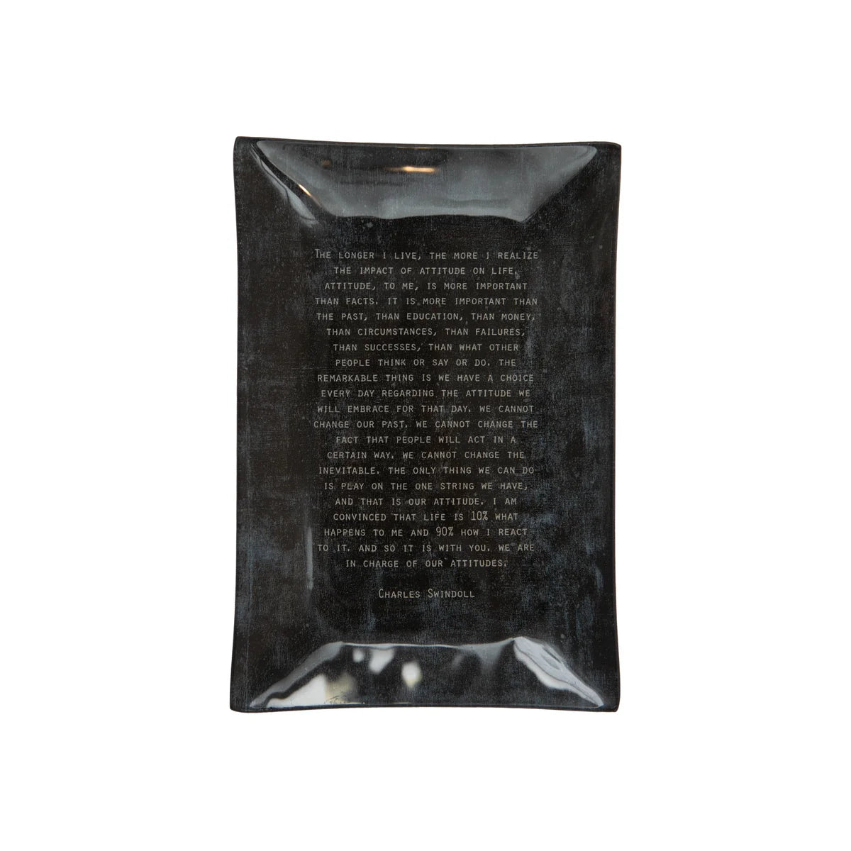 Charles Swindoll (Large Rectangular Decoupage Plate)