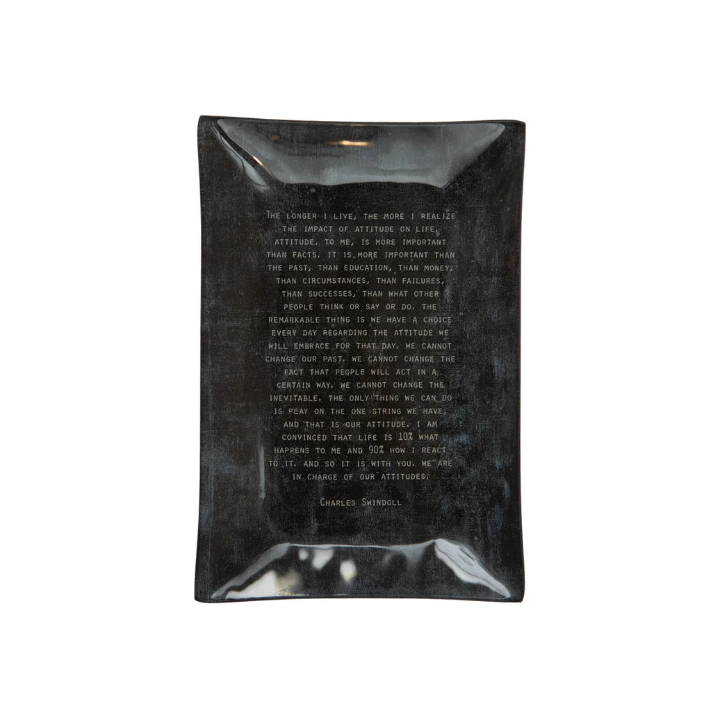 Charles Swindoll (Large Rectangular Decoupage Plate)
