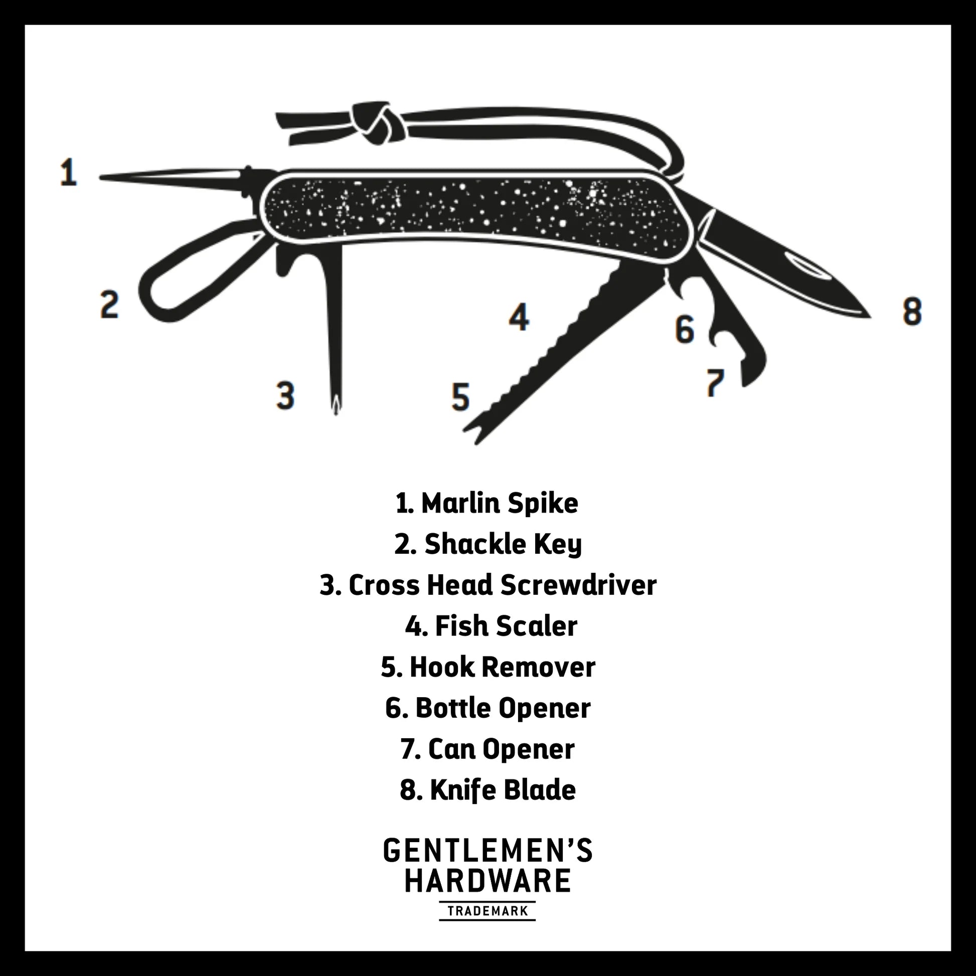 Marine 8-in-1 Multi Tool | Gentlemen's Hardware