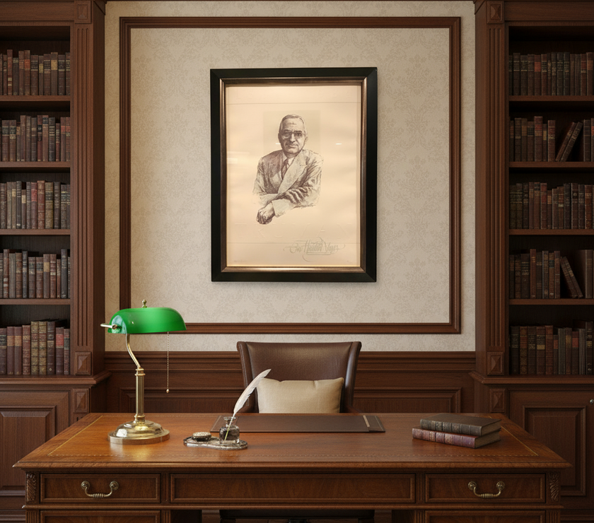 Harry S. Truman Framed Limited Edition Print | 28" x 22"