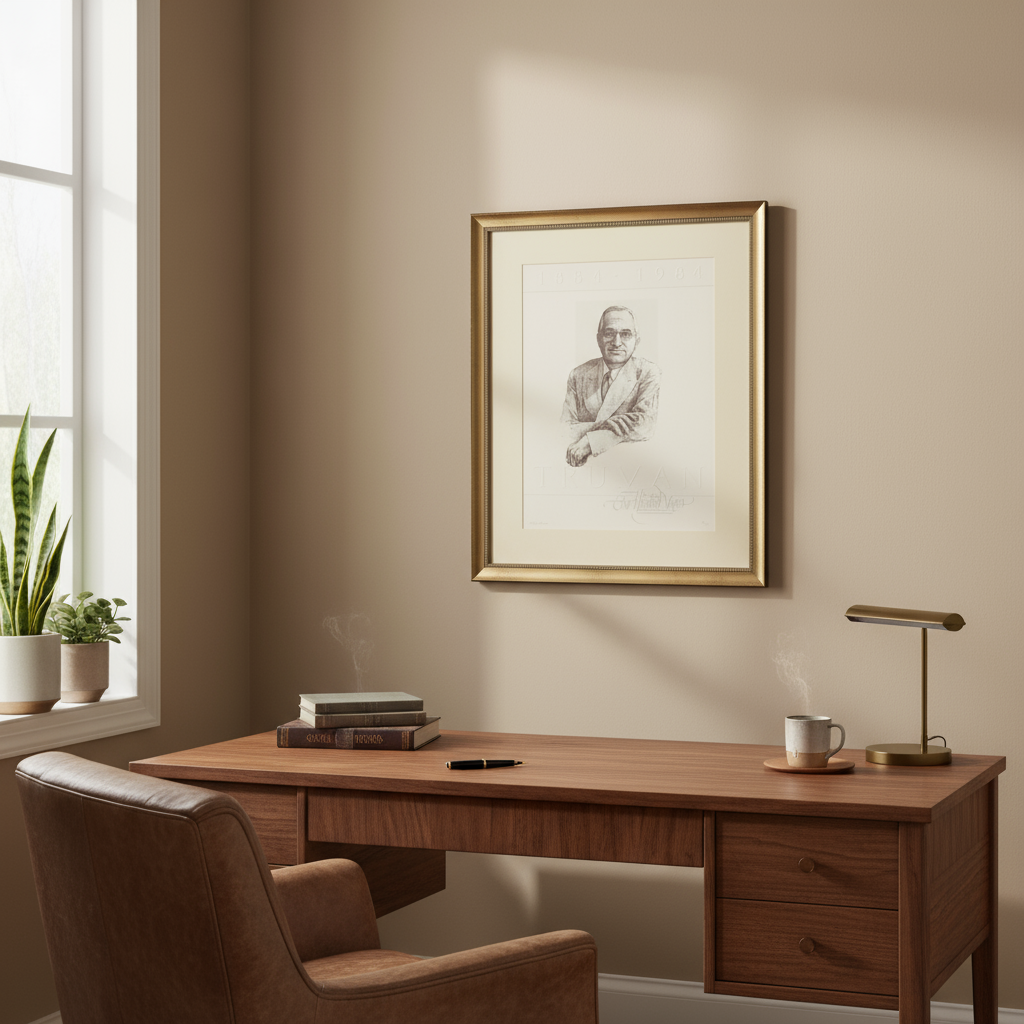 Harry S. Truman Framed Limited Edition Print | 33" x 27"