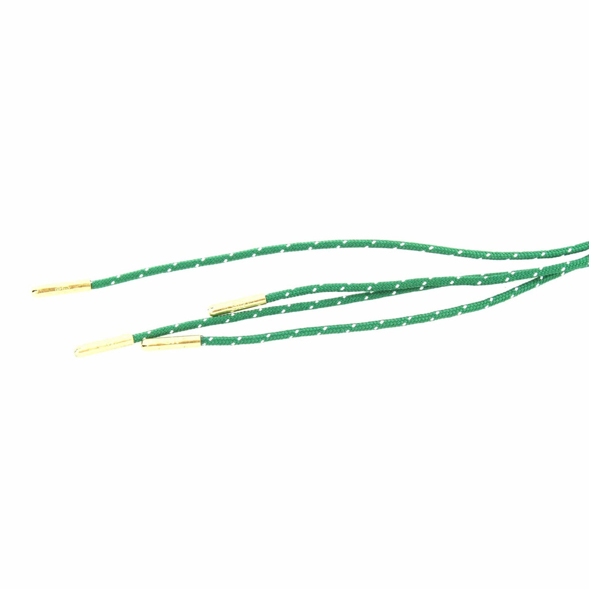 Polka Dot Green Dress Shoelace Pair - Metal Tip