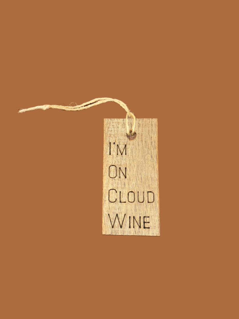 Wooden Wine Bottle Tag