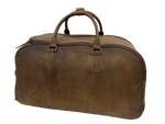 Leather Rolling Duffle Bag - Hunter Brown