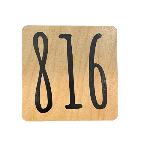 816 Area Code Magnet