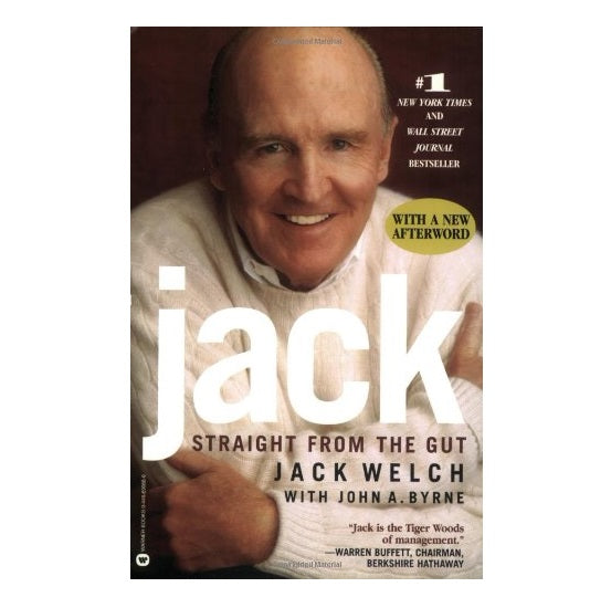 Book cover of 'Jack: Straight from the Gut' by Jack Welch with a new afterword.