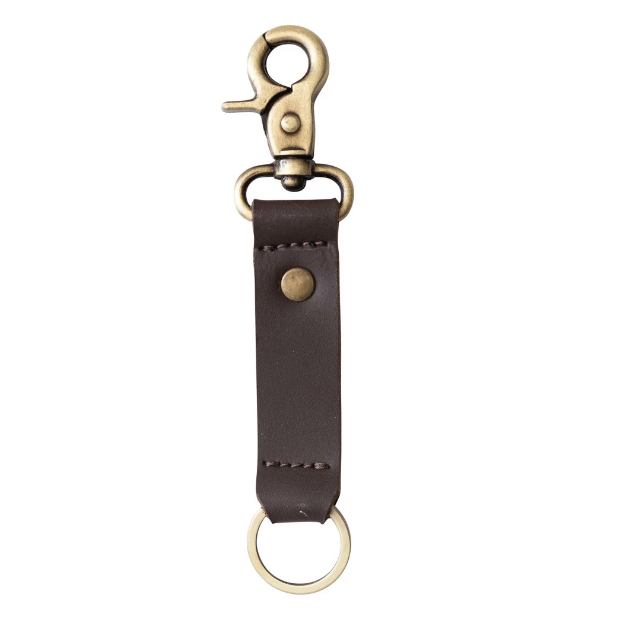 Leather Keychain w/ Metal Clip