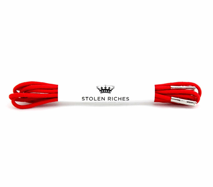 Black Leather Belt with Portsalon Red Trim & Keeper
