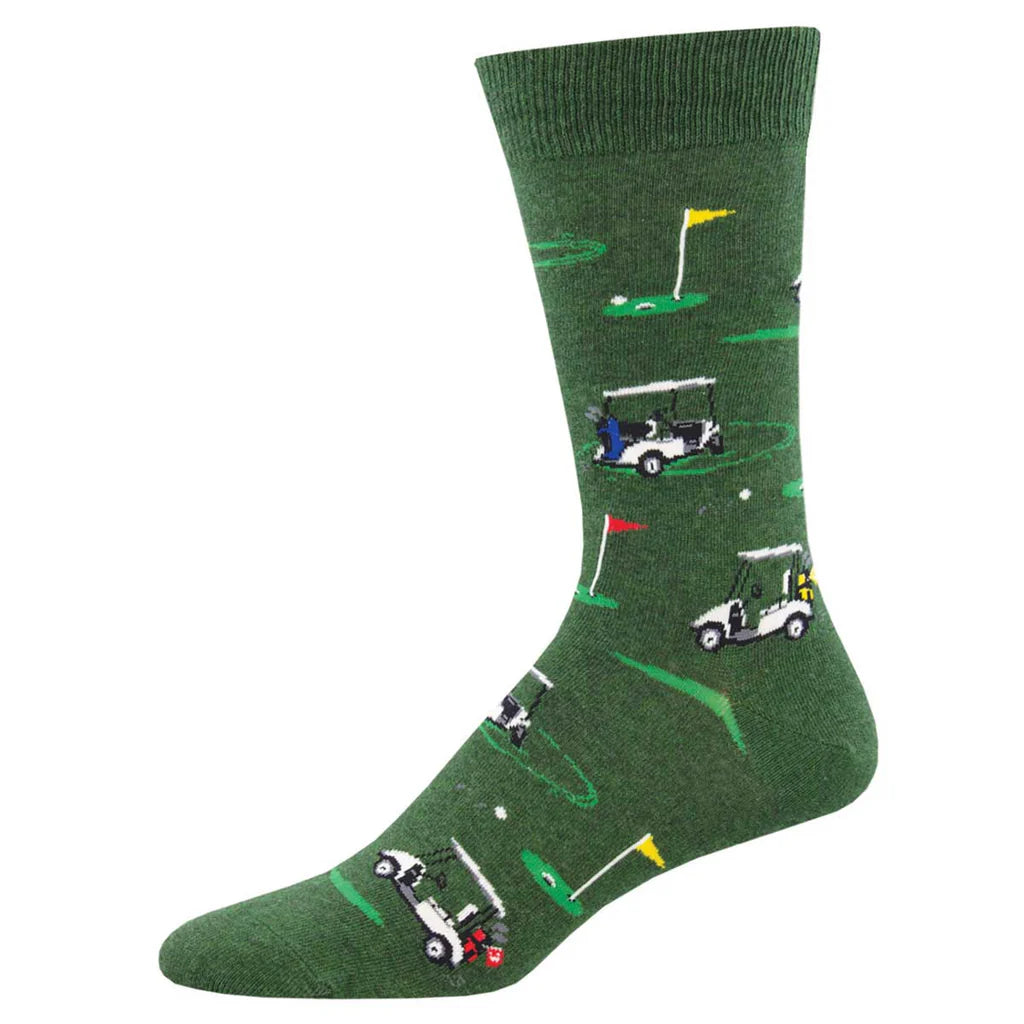 Putting Around | Green Heather L/XL (10-13) Socks