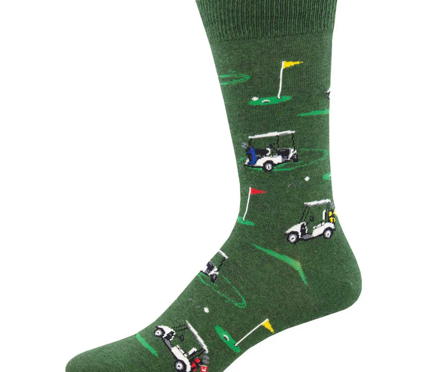 Putting Around | Green Heather L/XL (10-13) Socks