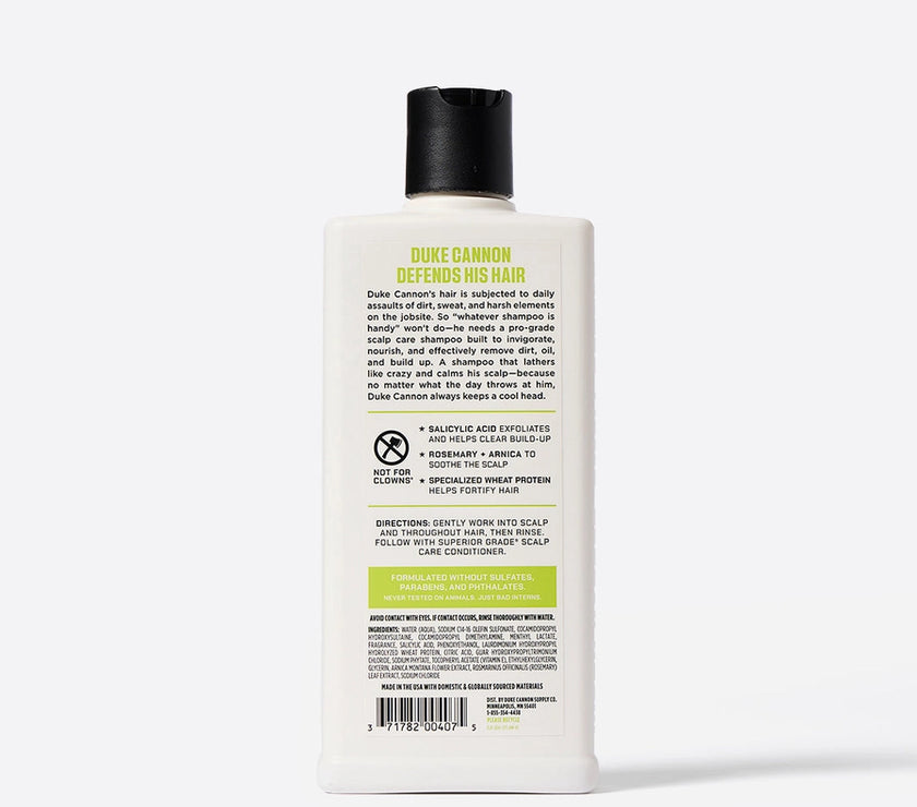 Duke Cannon Superior Grade Scalp Care Shampoo - Salicylic Acid & Rosemary