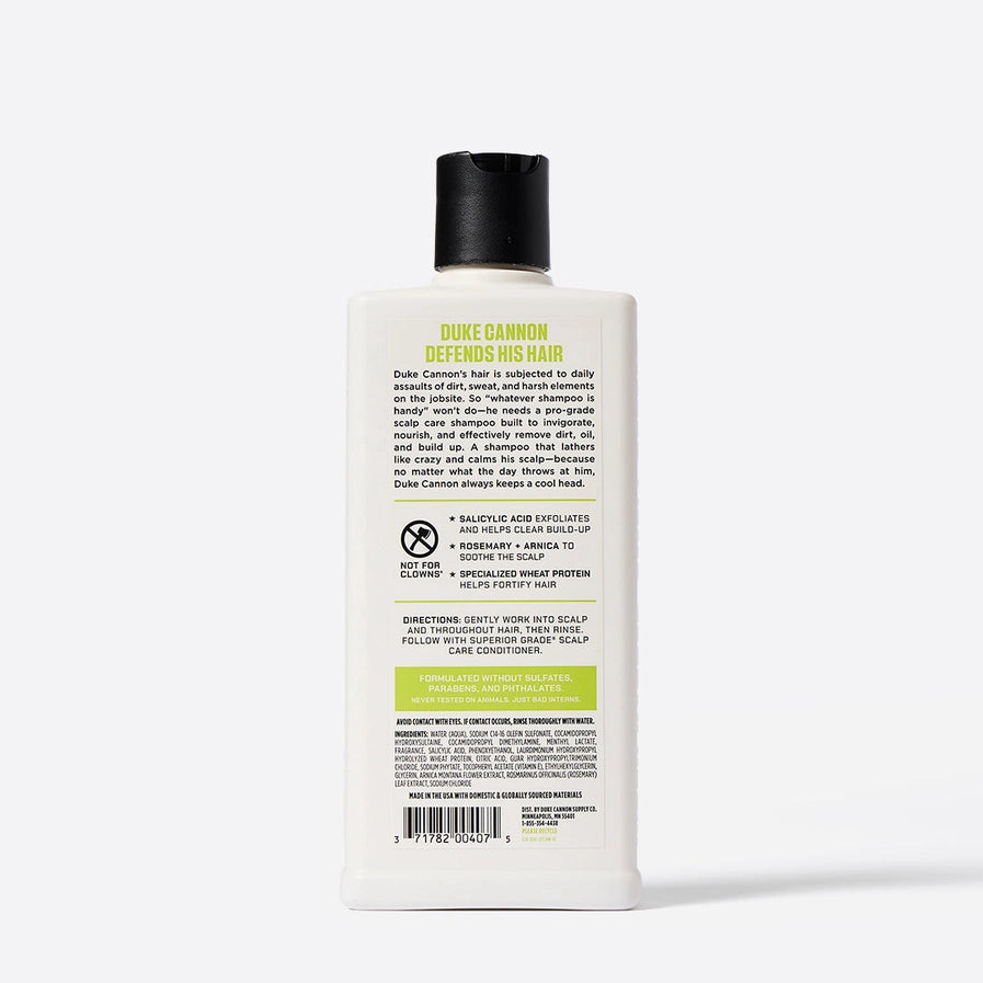 Duke Cannon Superior Grade Scalp Care Shampoo - Salicylic Acid & Rosemary