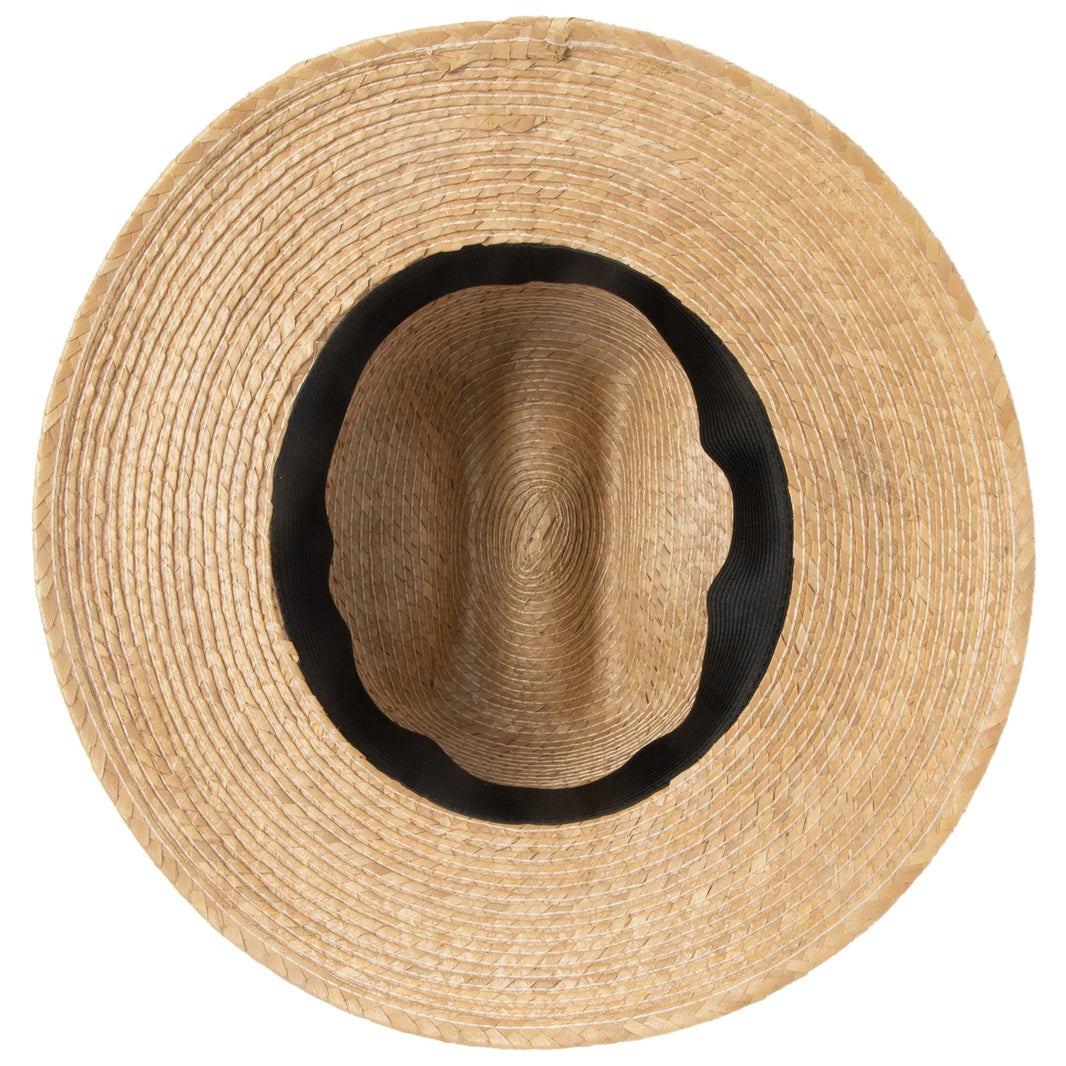 Men's Cattleman's Crease Fedora with Removable Band (Natural)