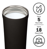 Corkcicle 17oz Commuter Cup - Gloss White
