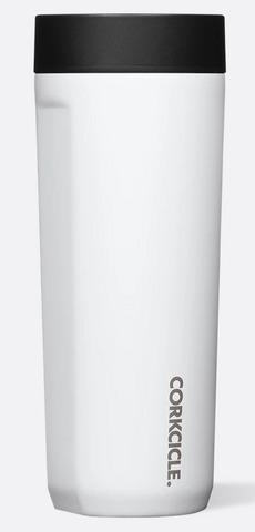 Corkcicle 17oz Commuter Cup - Gloss White