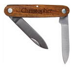 Customizable Wood Pocket Knife