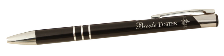 Customizable Black Metal Pen - Clickable