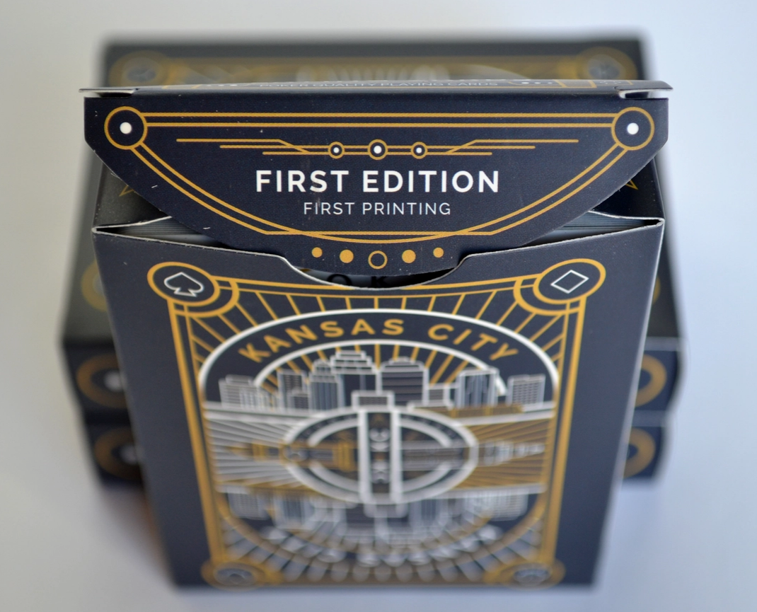 Kansas City Playing Cards - Landmarks - Art Deco - Blue