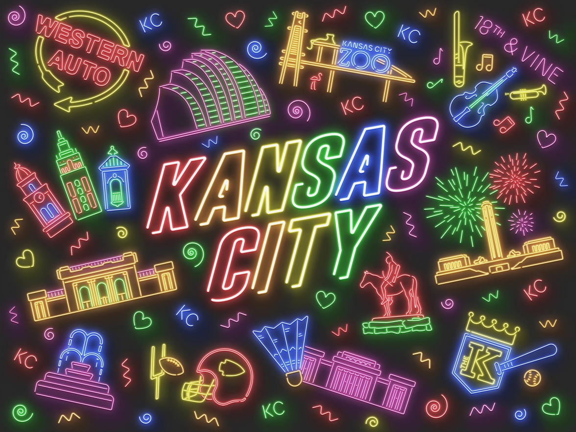 Kansas City Puzzle - Neon Lights