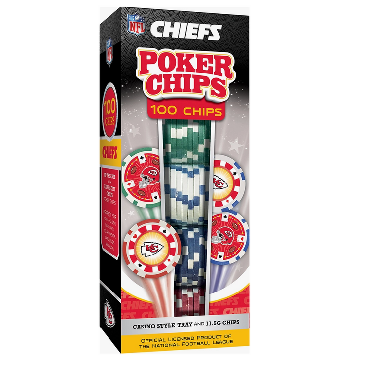 Kansas City Chiefs NFL Poker Chips 100pc