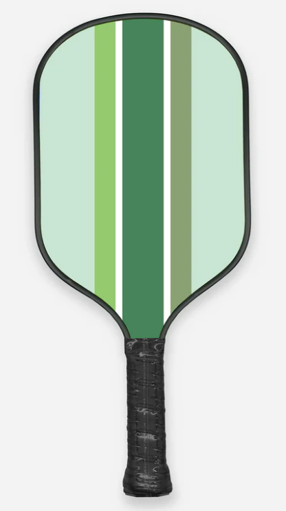 Striped Pickleball Paddle - Green