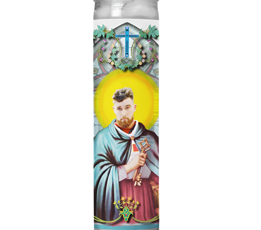 Travis Kelce Celebrity Prayer Candle - Kansas City Chiefs