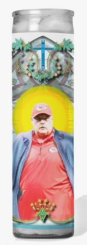 Coach Andy Reid Celebrity Prayer Candle - Kansas City Chiefs