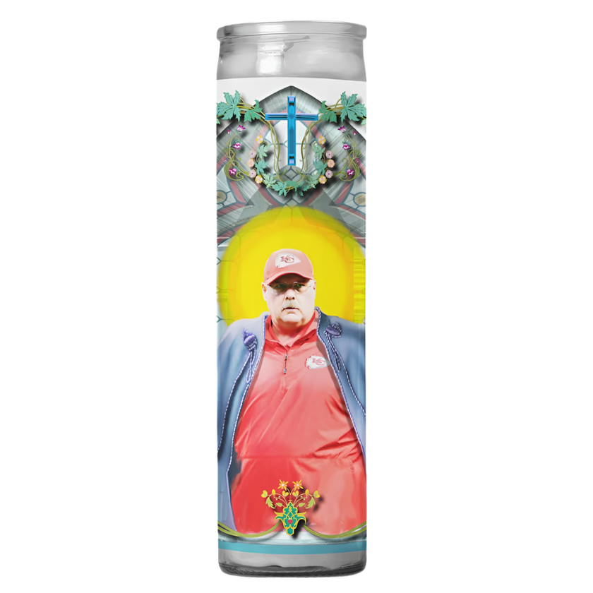 Coach Andy Reid Celebrity Prayer Candle - Kansas City Chiefs