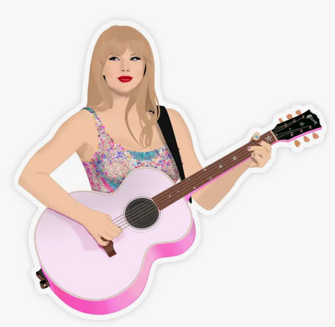 Taylor Swift Eras Sticker - Guitar