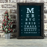 Merry Christmas Eye Chart Backlit