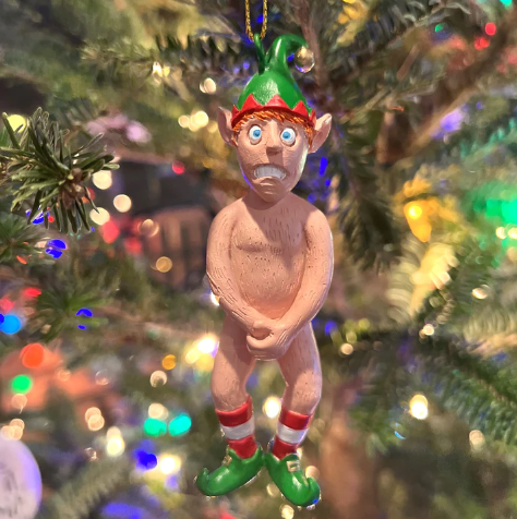 Naked Elf Ornament