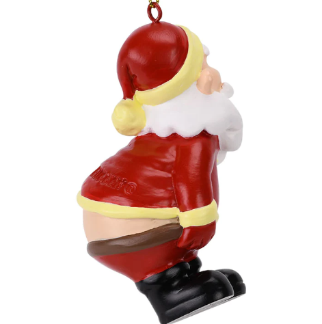 Mooning Santa Ornament