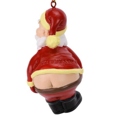 Mooning Santa Ornament