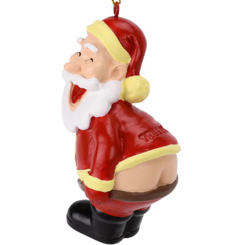 Mooning Santa Ornament