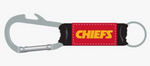 NFL Kansas City Chiefs Bottle Opener Carabiner Keychain
