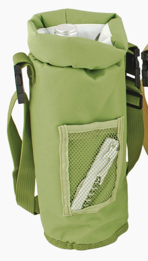 Insulated Bottle Carrier with Corkscrew