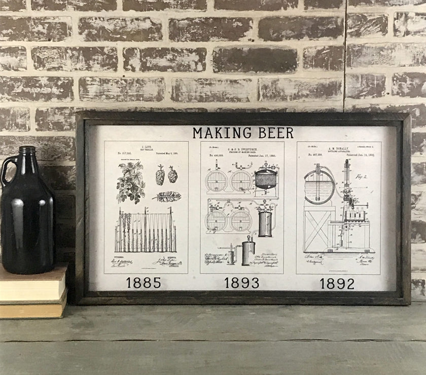 Beer Themed Patent Trio - Large