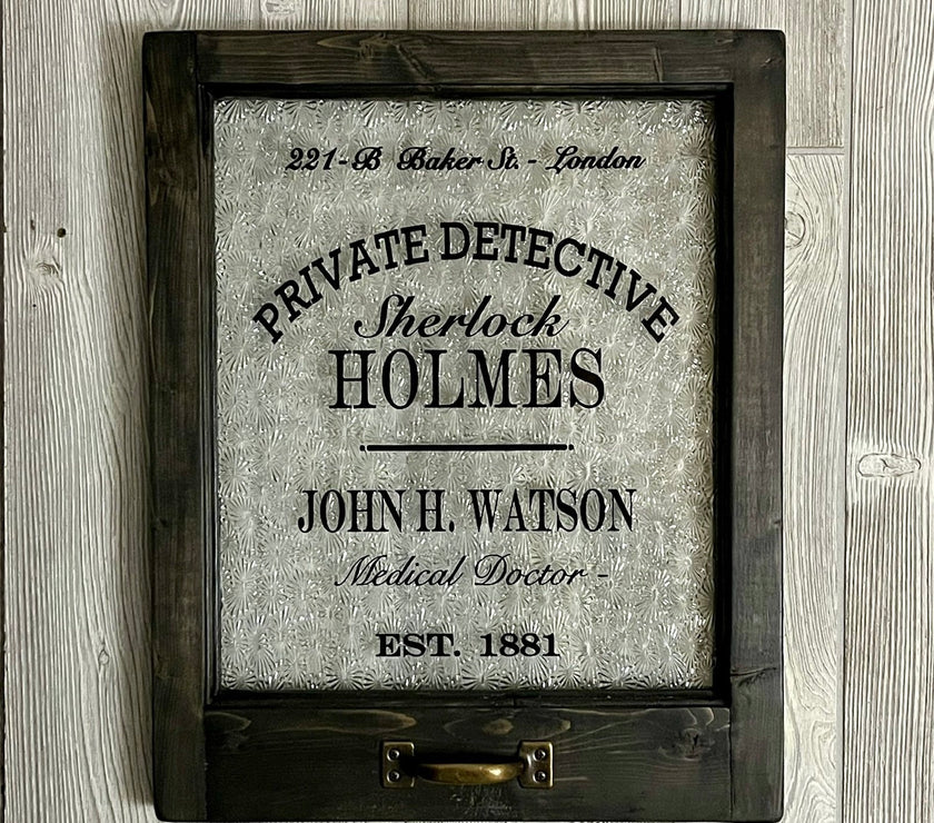 Sherlock Holmes Window Art